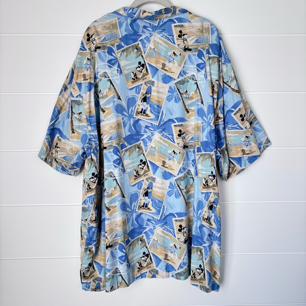 Disney by Tommy Bahama Hawaiin Camp Mickey Mouse and Friends Silk Shirt 3XL - Picture 13 of 16